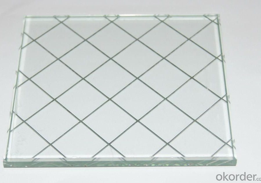 Wired glass